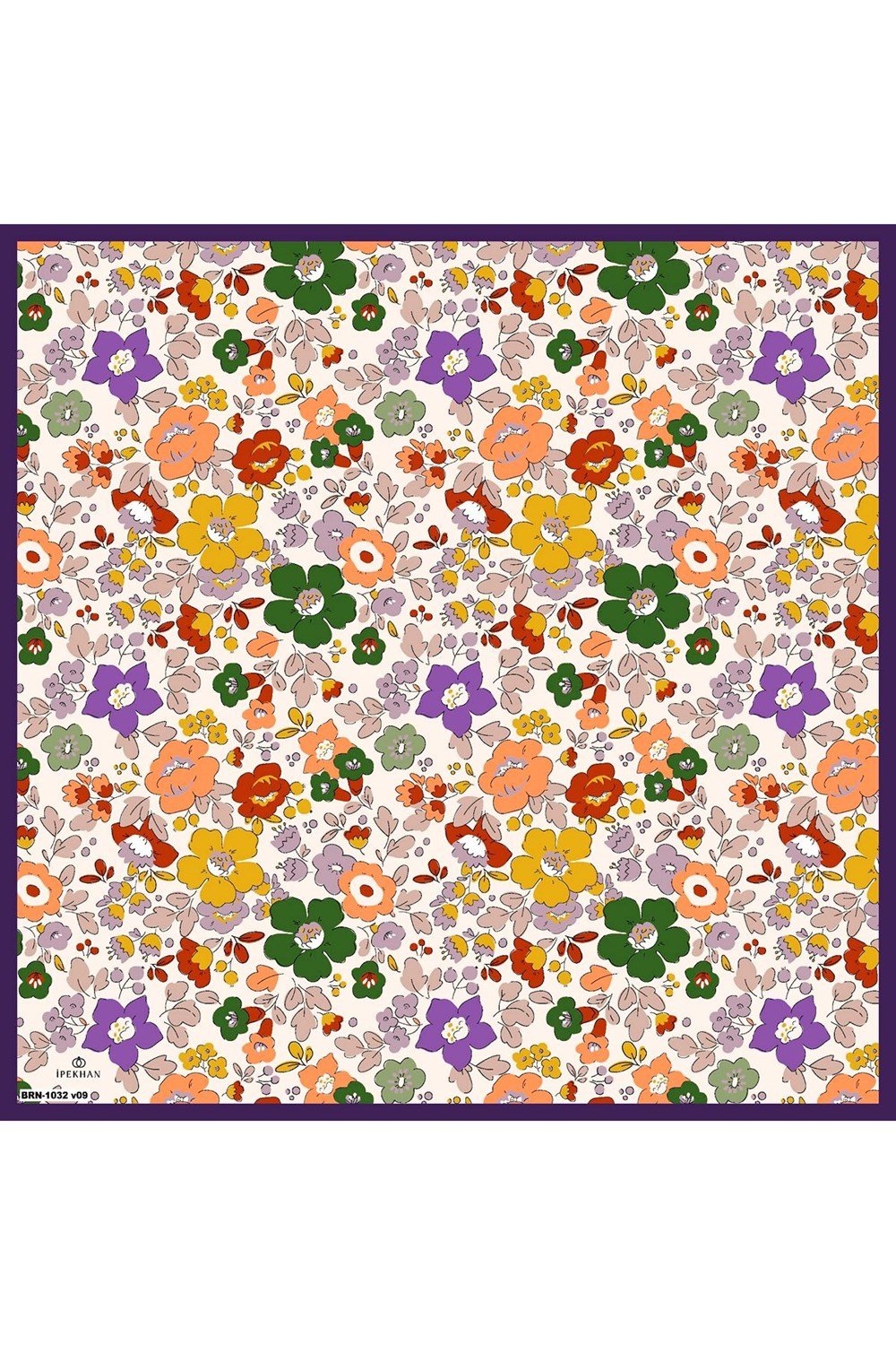 İpekhan Pamuk Eşarp - Nergis Desen - IHE1092-06