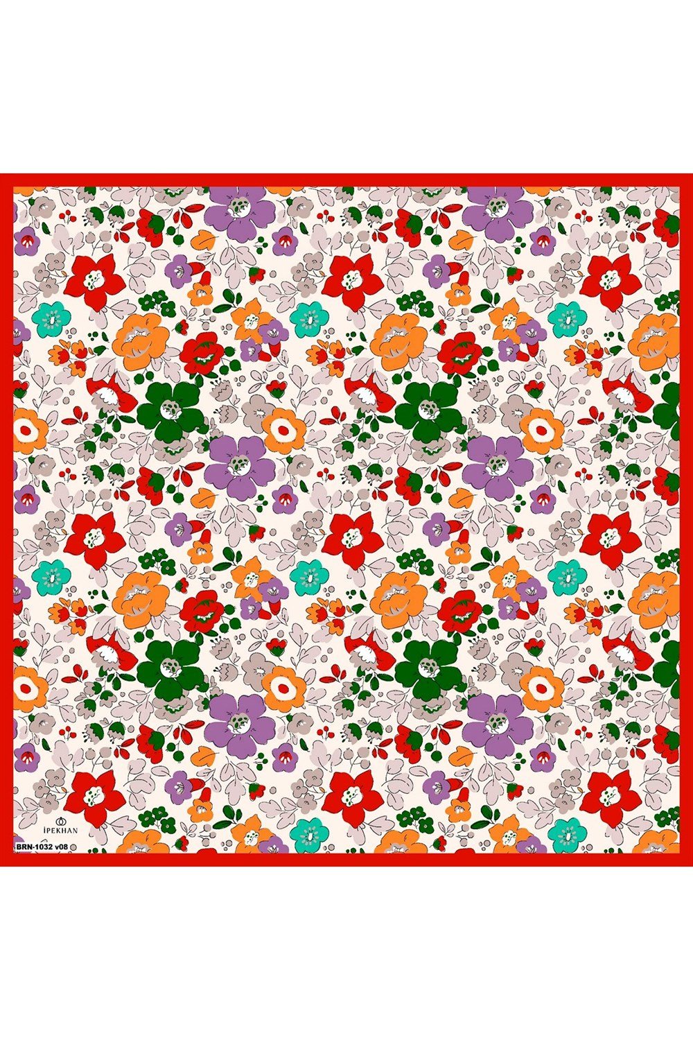 İpekhan Pamuk Eşarp - Nergis Desen - IHE1092-04