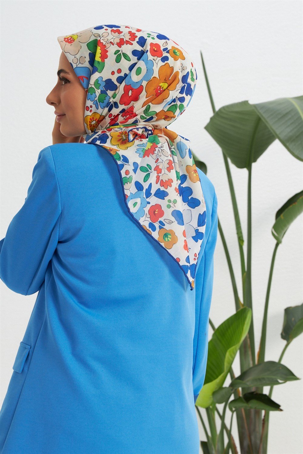 İpekhan Pamuk Eşarp - Nergis Desen - IHE1092-11