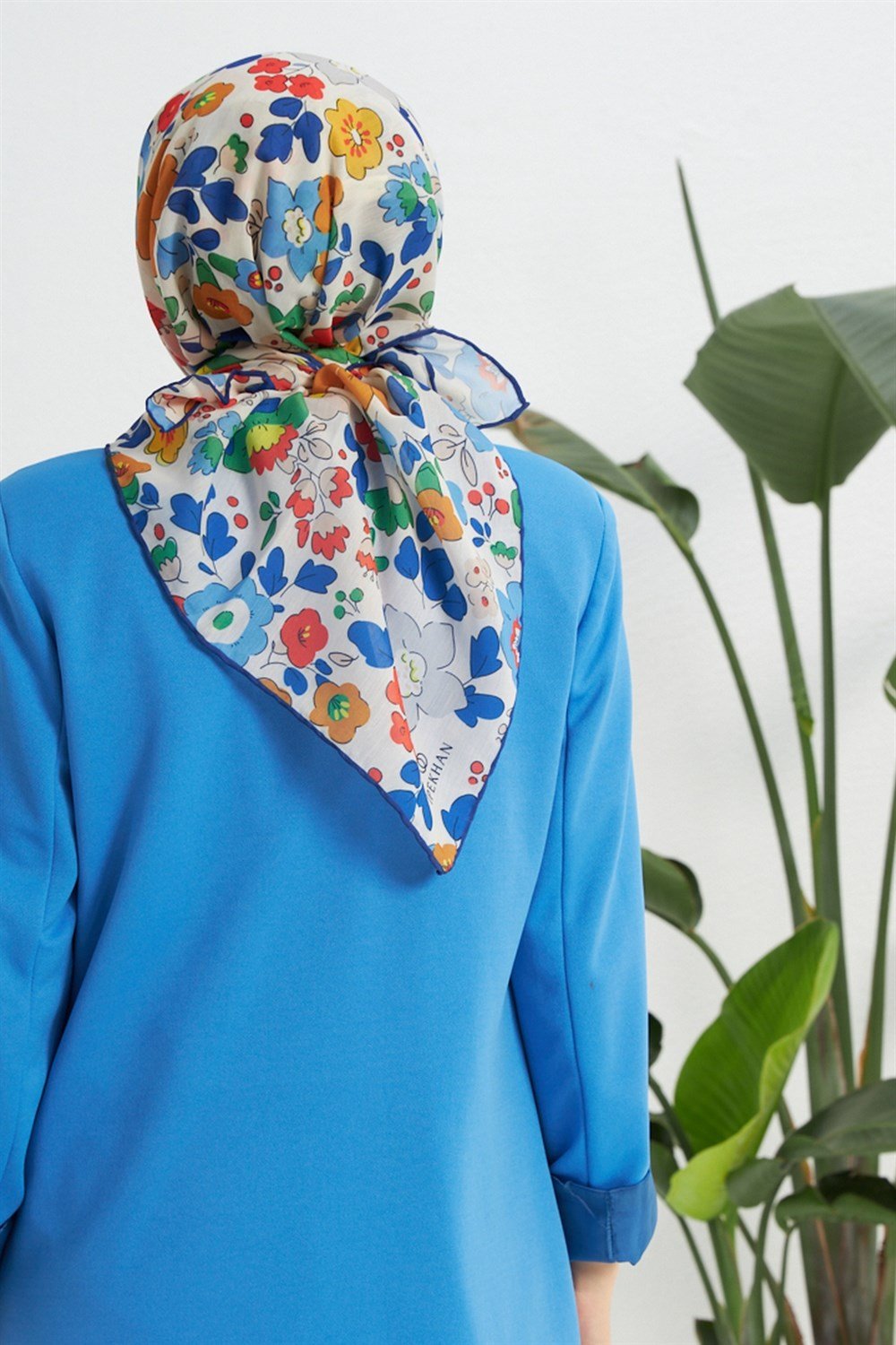 İpekhan Pamuk Eşarp - Nergis Desen - IHE1092-11