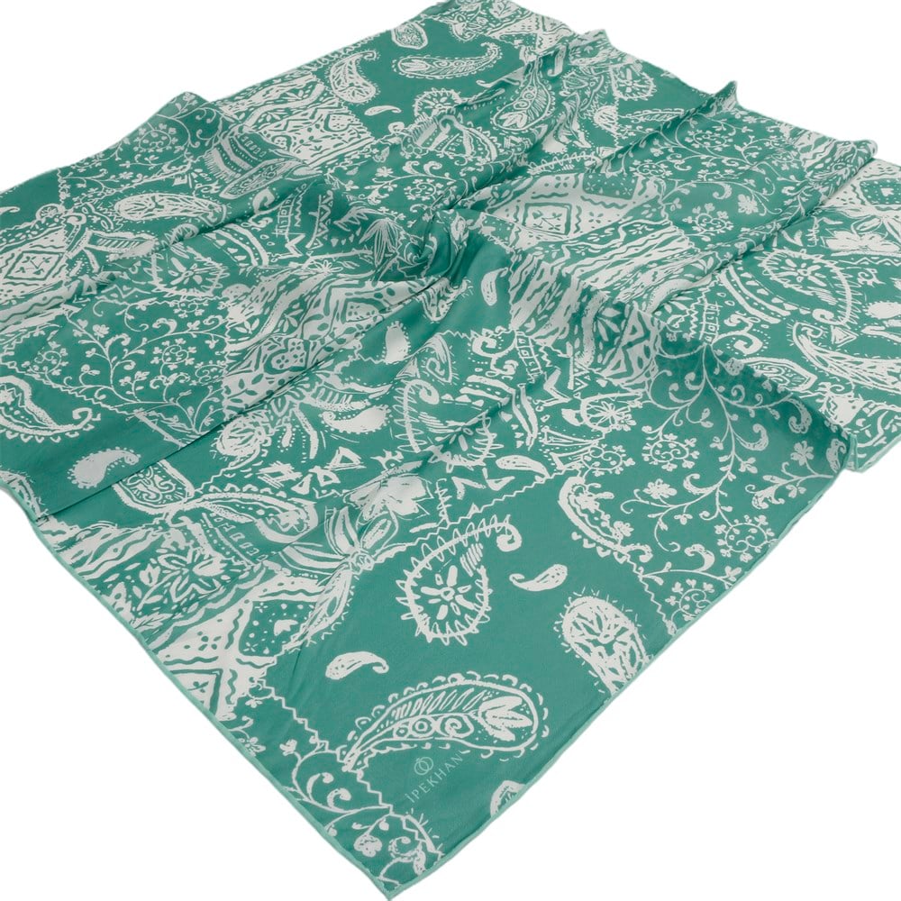 İpekhan Pamuk Eşarp - Otantik Çiçekli - IHE003-10