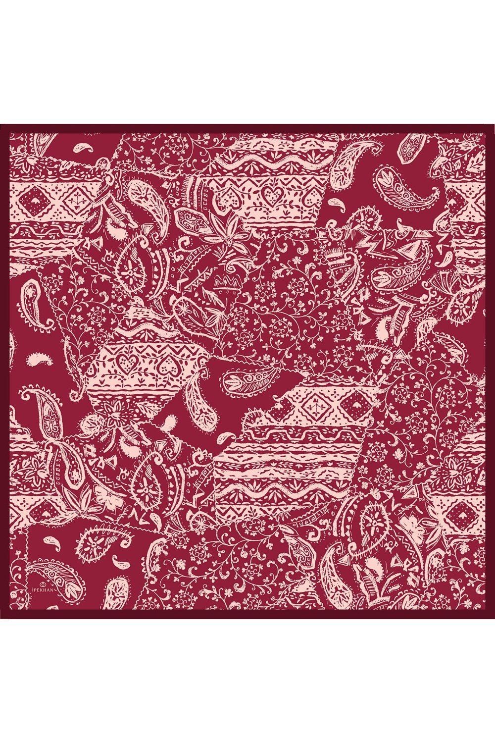 İpekhan Pamuk Eşarp - Otantik Çiçekli - IHE003-12