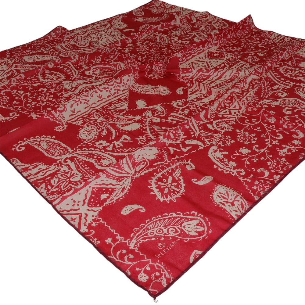 İpekhan Pamuk Eşarp - Otantik Çiçekli - IHE003-12