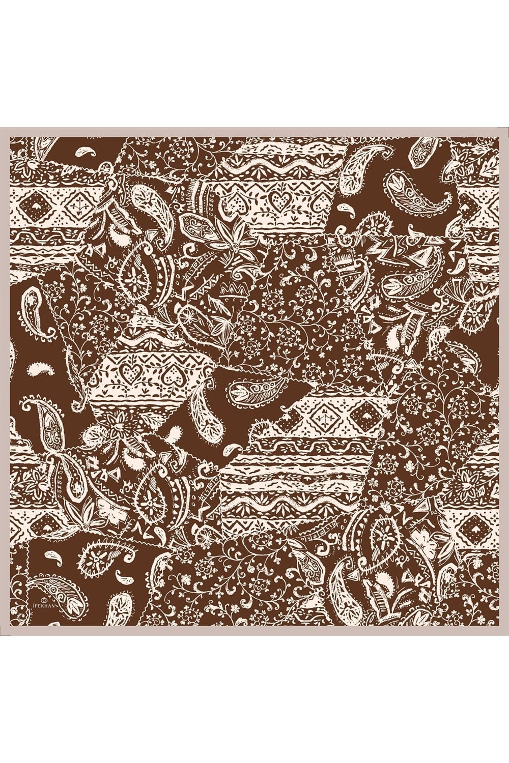 İpekhan Pamuk Eşarp - Otantik Çiçekli - IHE003-04