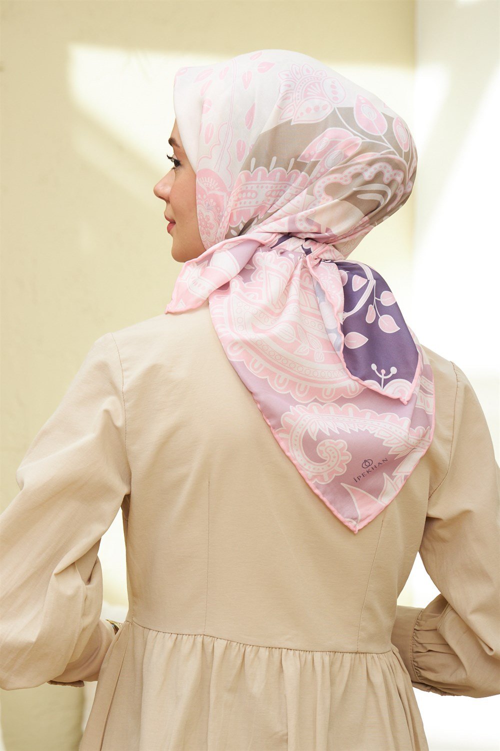 İpekhan Pamuk Eşarp - Sıla Desen - IHE1071-07