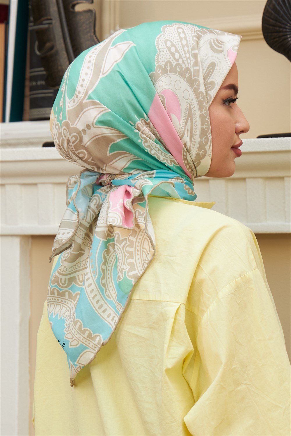 İpekhan Pamuk Eşarp - Sıla Desen - IHE1071-14