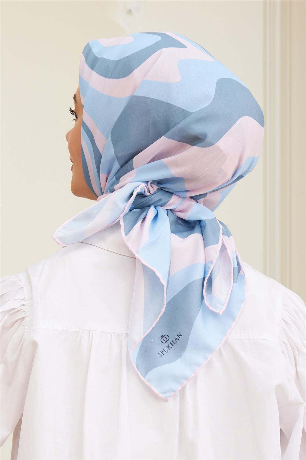 İpekhan Pamuk Eşarp - Twist Desen - IHE1100-05