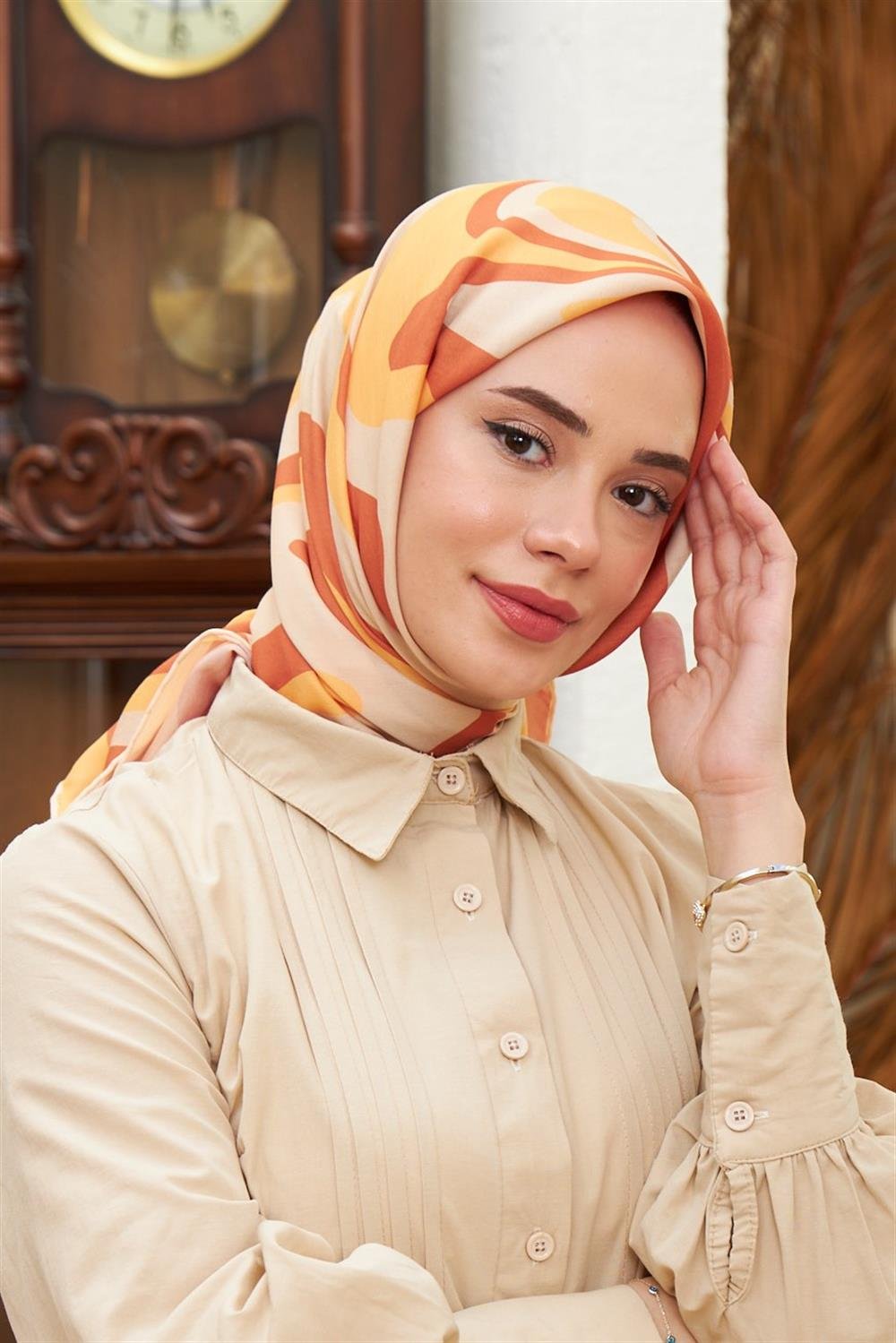 İpekhan Pamuk Eşarp - Twist Desen - IHE1100-14