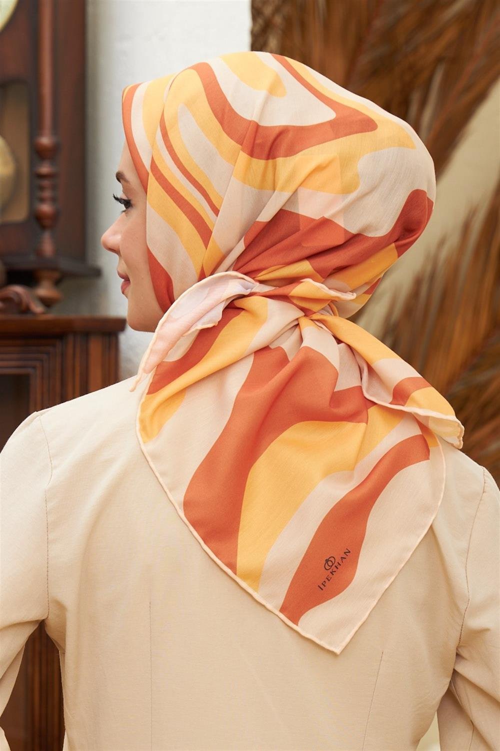 İpekhan Pamuk Eşarp - Twist Desen - IHE1100-14