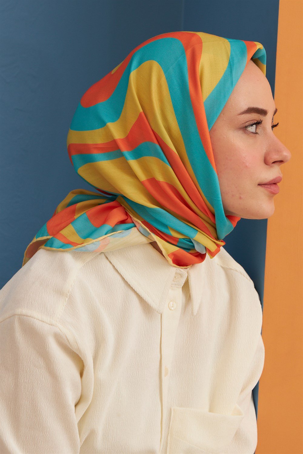İpekhan Pamuk Eşarp - Twist Desen - IHE1100-20