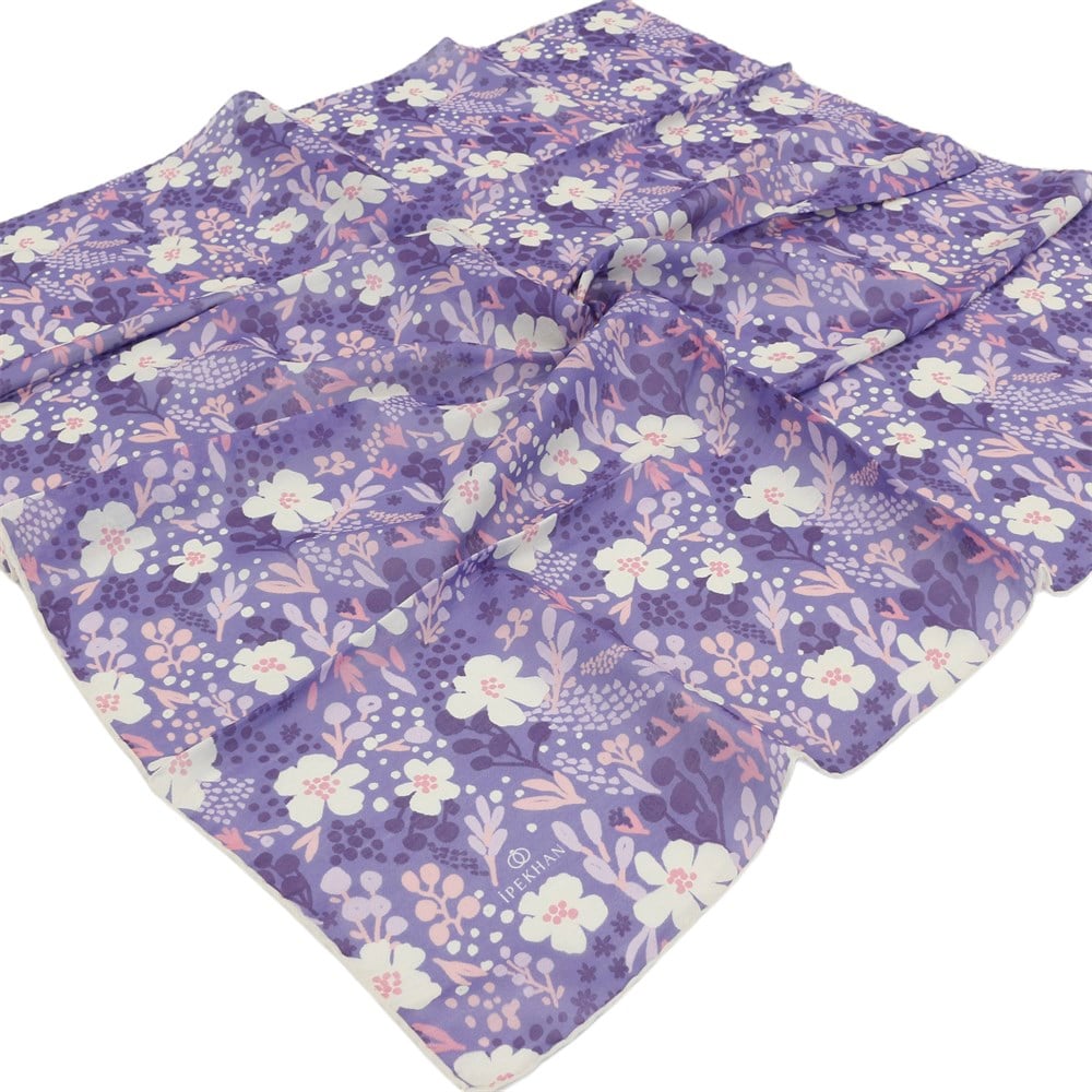 İpekhan Pamuk Eşarp - Yapraklı Çiçek - IHE008-07