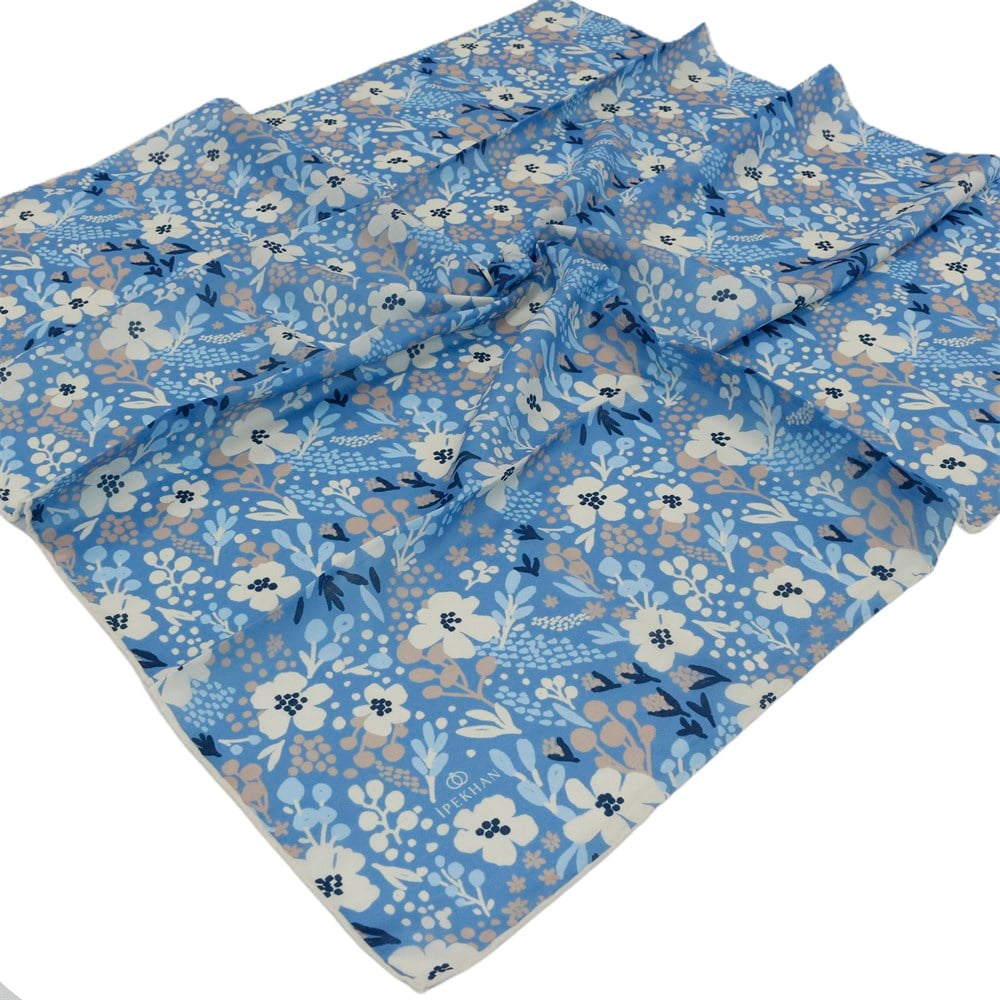 İpekhan Pamuk Eşarp - Yapraklı Çiçek - IHE008-11