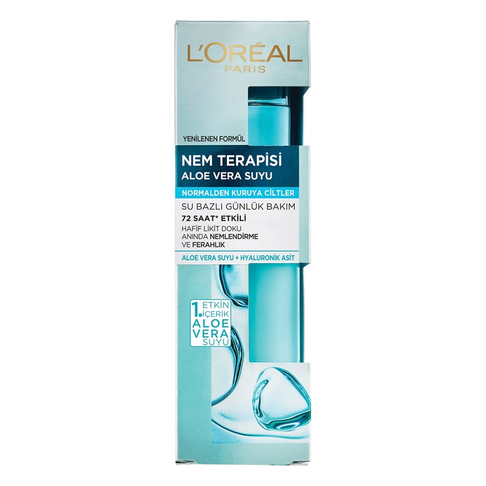 LOREAL Paris Nem Terapisi Aloe Vera Suyu Normalden Kuruya Ciltler (70ml)