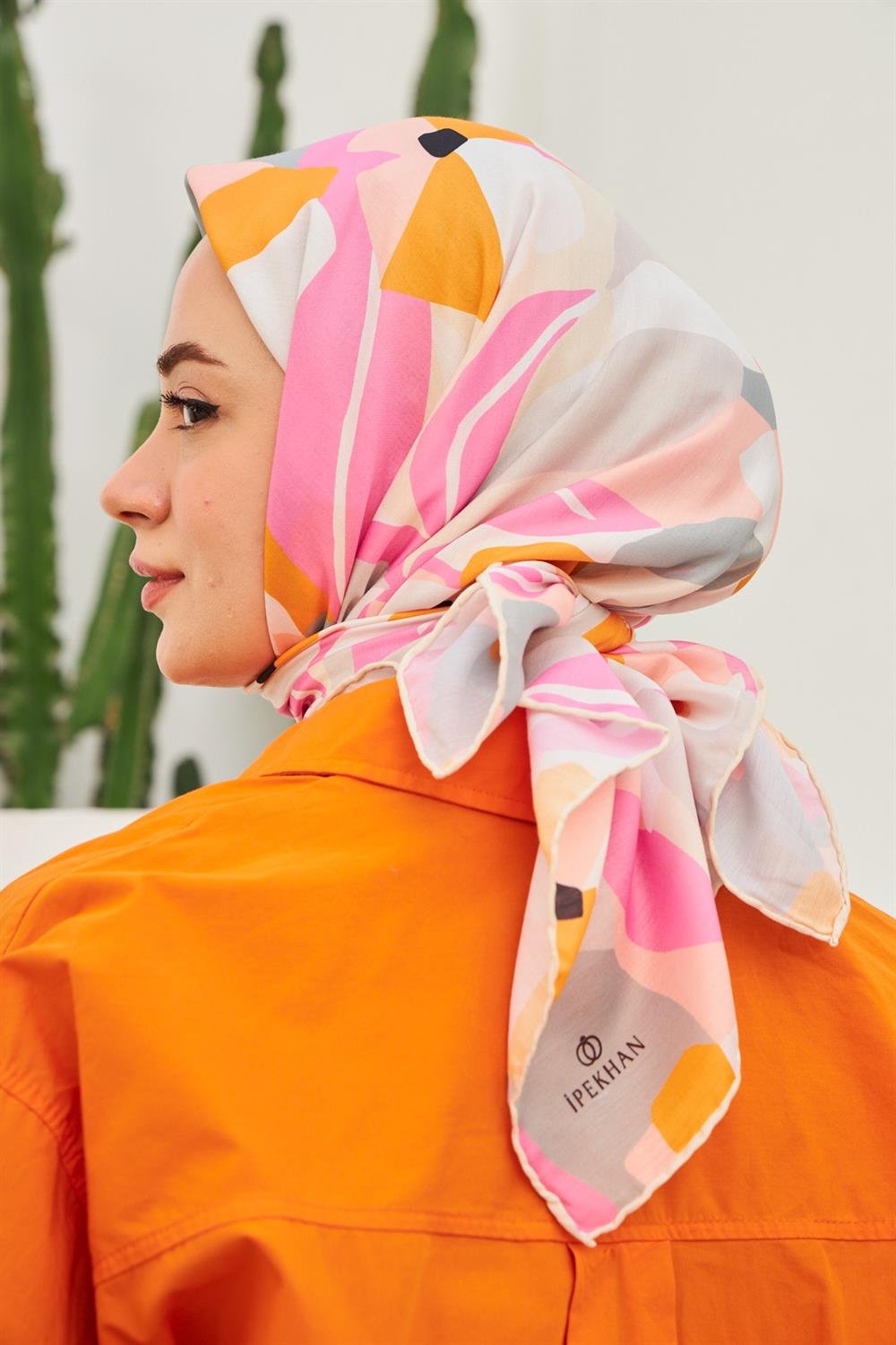 Pamuk Eşarp - İpekhan Daphne Modeli  - SEIHE1108-19