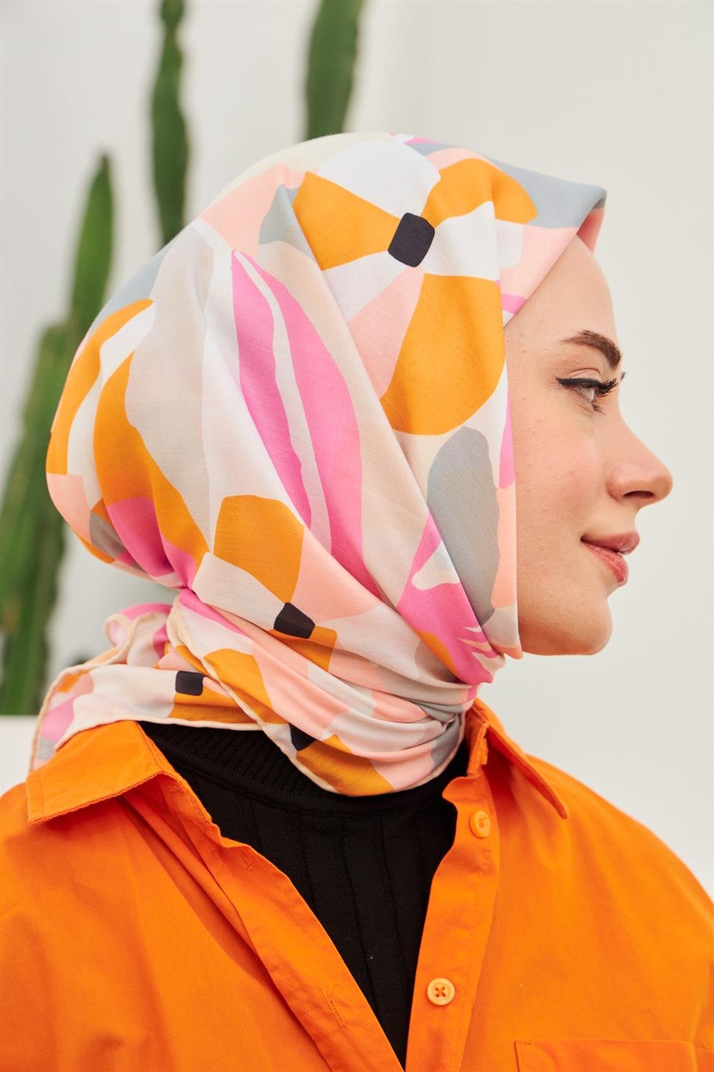 Pamuk Eşarp - İpekhan Daphne Modeli  - SEIHE1108-19