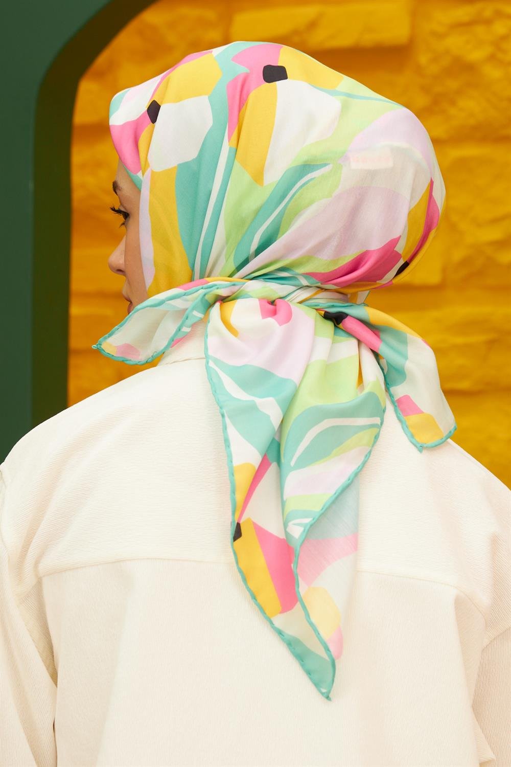 Pamuk Eşarp - İpekhan Daphne Modeli  - SEIHE1108-10