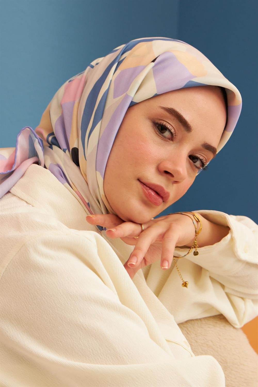 Pamuk Eşarp - İpekhan Daphne Modeli  - SEIHE1108-04