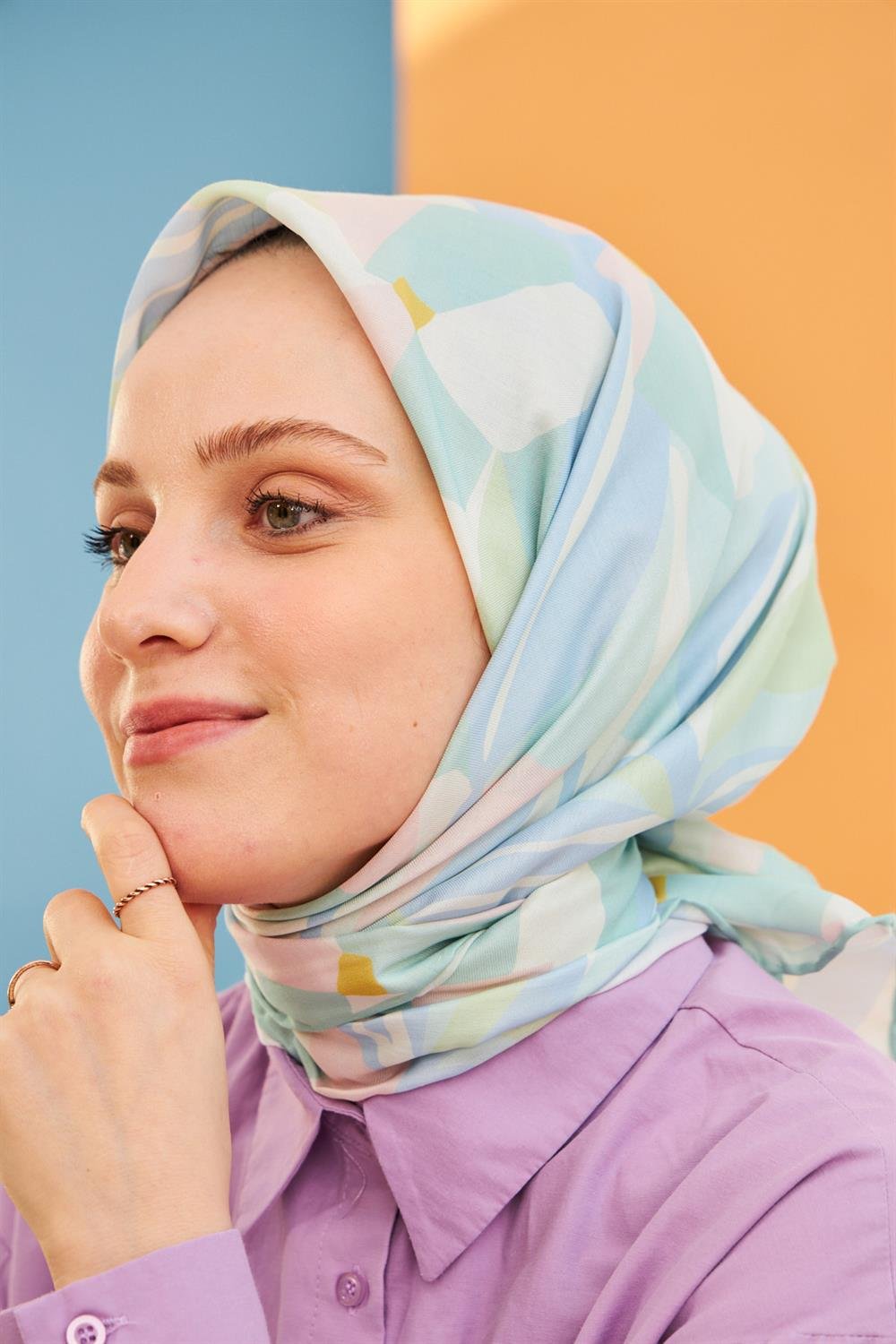 Pamuk Eşarp - İpekhan Daphne Modeli  - SEIHE1108-15