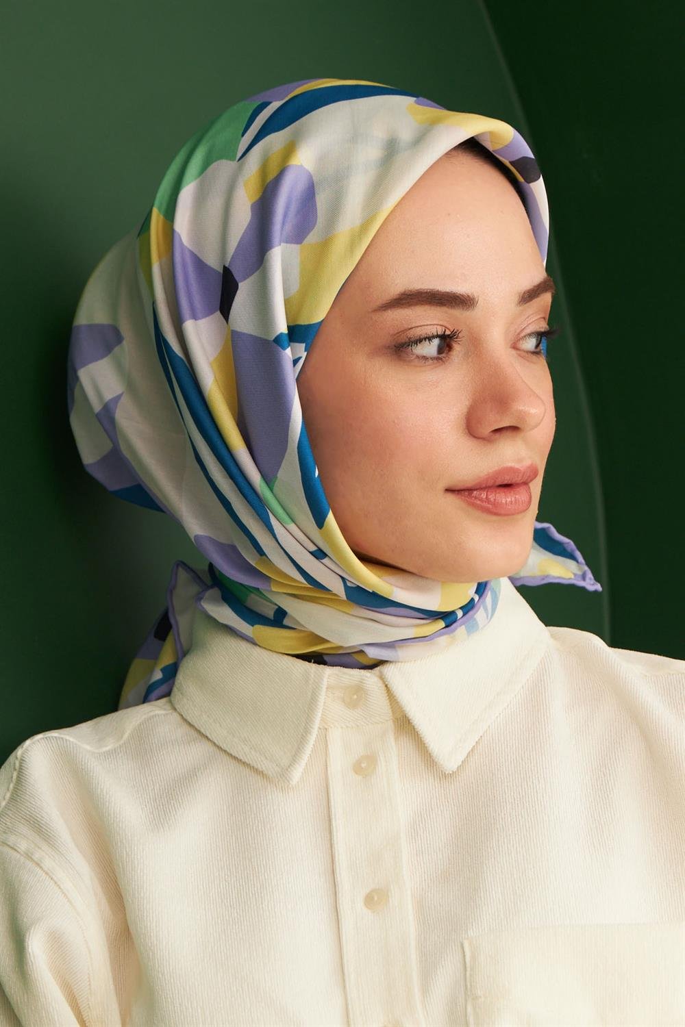 Pamuk Eşarp - İpekhan Daphne Modeli  - SEIHE1108-06