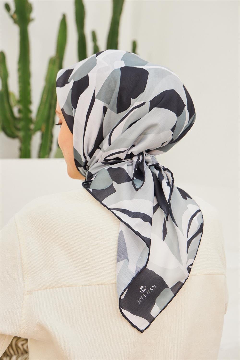Pamuk Eşarp - İpekhan Daphne Modeli  - SEIHE1108-17