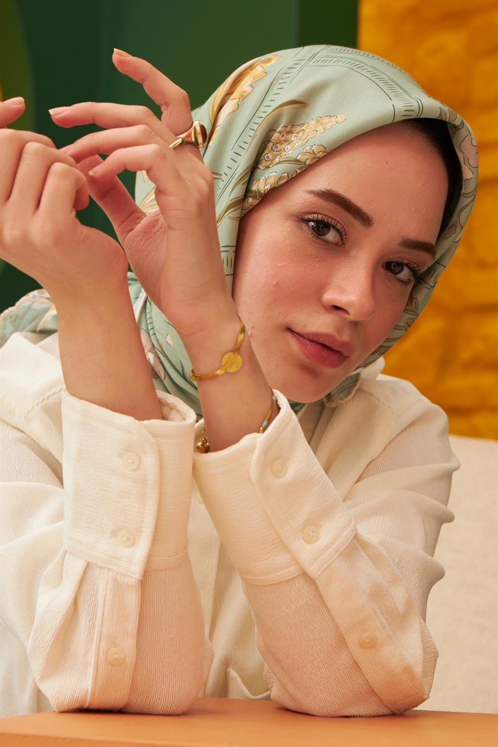 Pamuk Eşarp - İpekhan Firethorn Modeli  - SEIHE1109-13