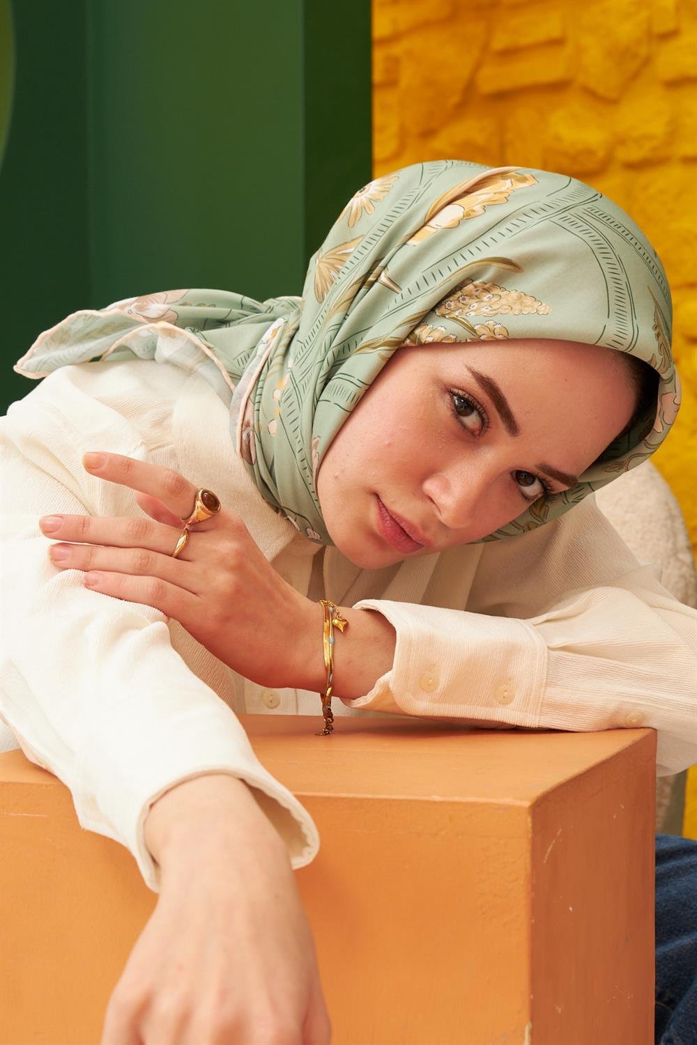 Pamuk Eşarp - İpekhan Firethorn Modeli  - SEIHE1109-13