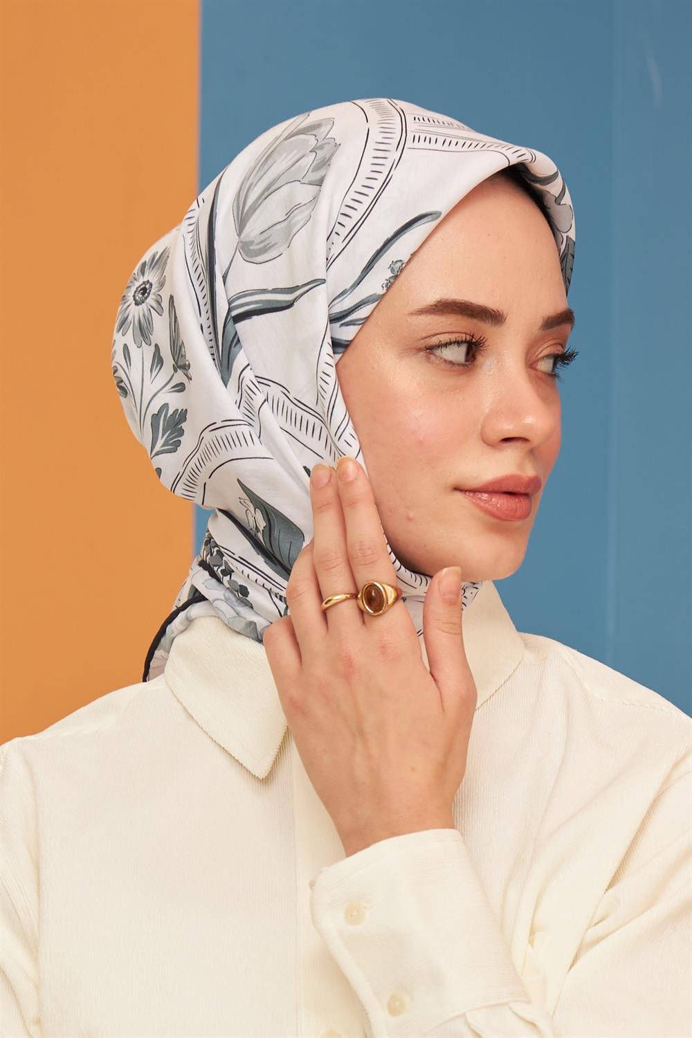 Pamuk Eşarp - İpekhan Firethorn Modeli  - SEIHE1109-10