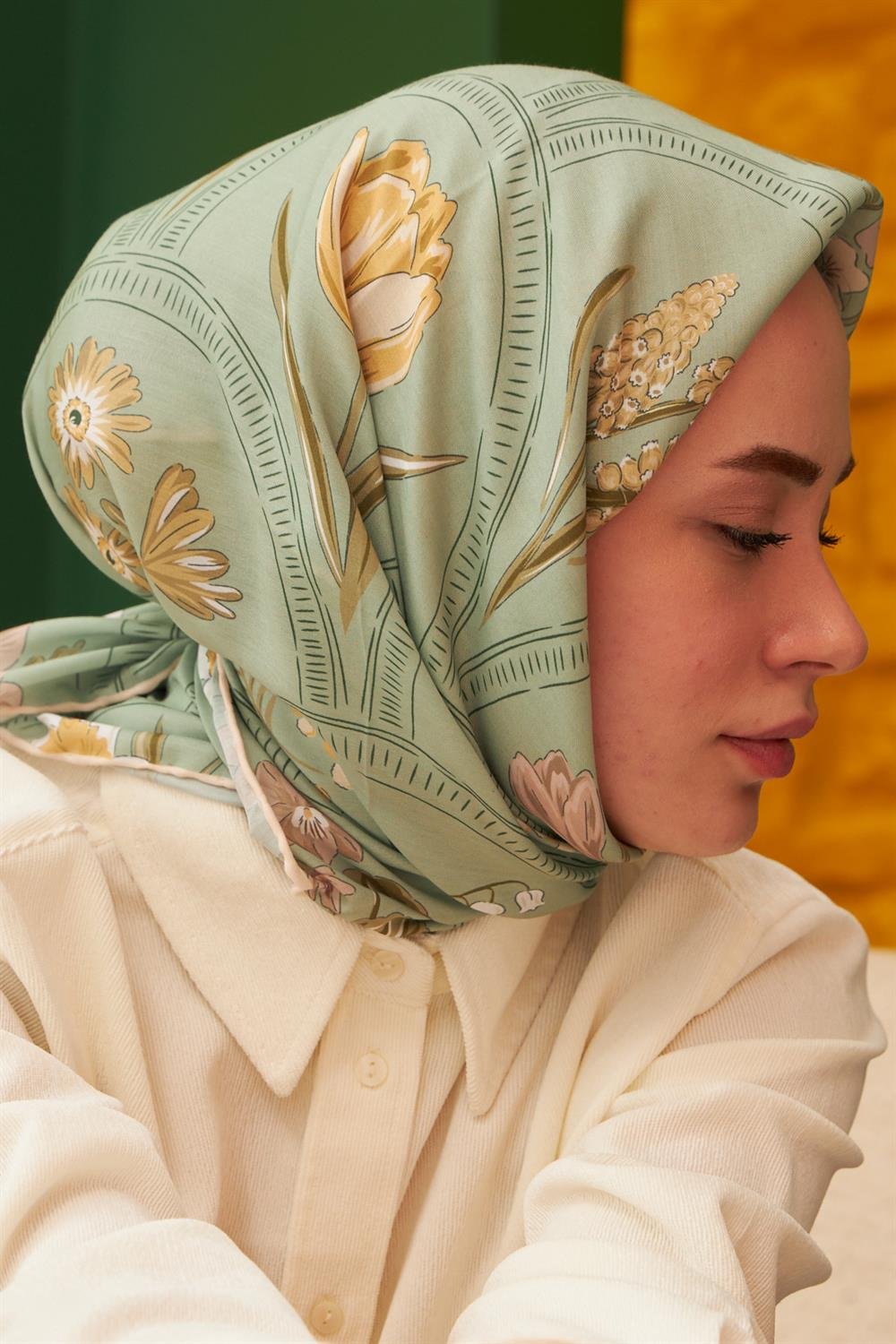 Pamuk Eşarp - İpekhan Firethorn Modeli  - SEIHE1109-13