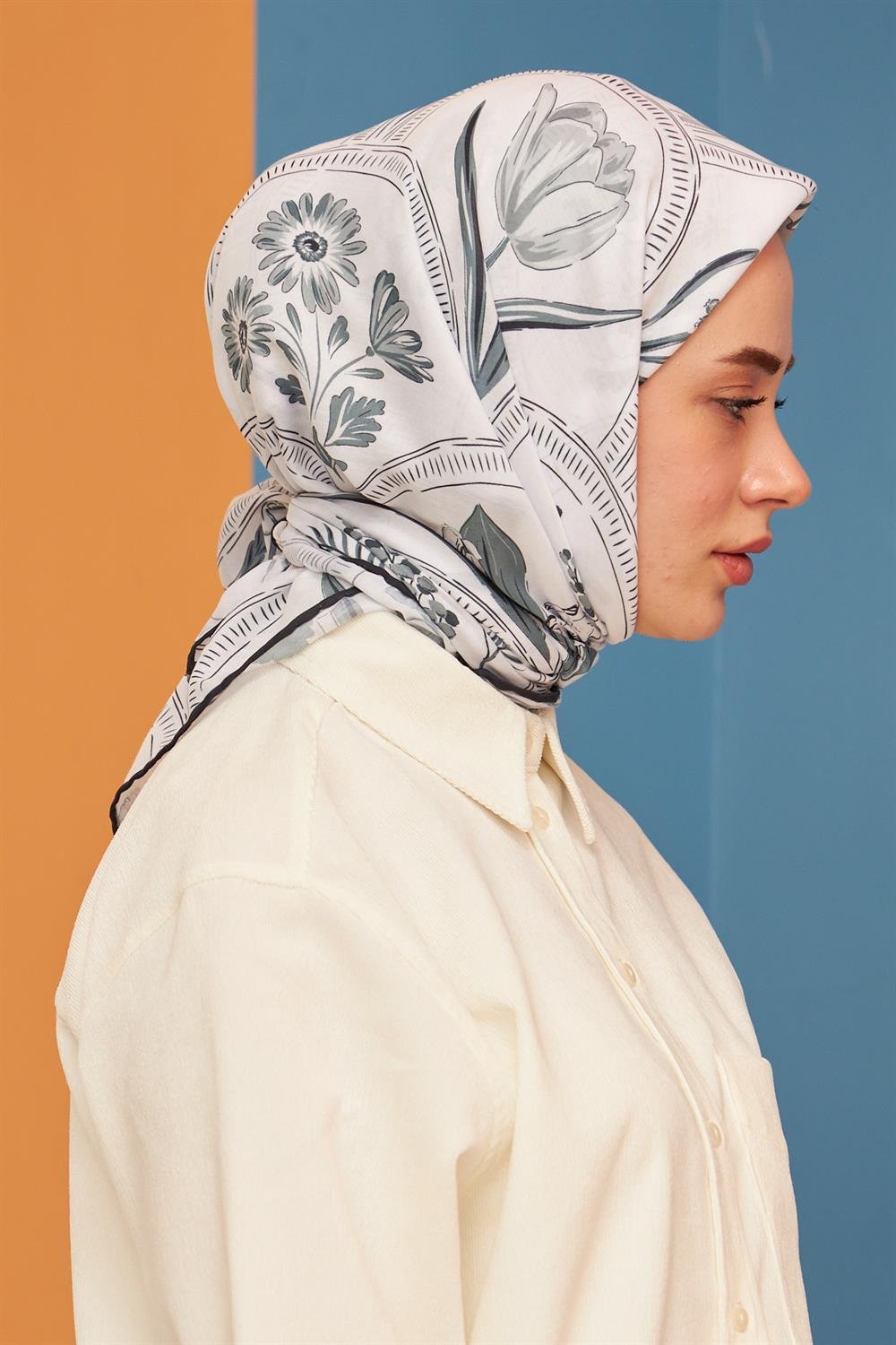 Pamuk Eşarp - İpekhan Firethorn Modeli  - SEIHE1109-10