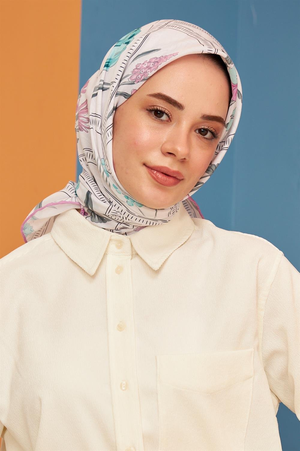 Pamuk Eşarp - İpekhan Firethorn Modeli  - SEIHE1109-06