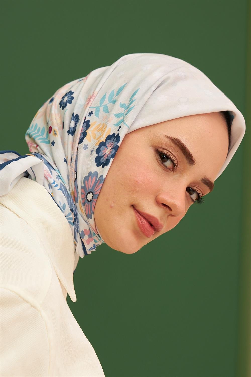 Pamuk Eşarp - İpekhan Kalmia Modeli  - SEIHE1105-01