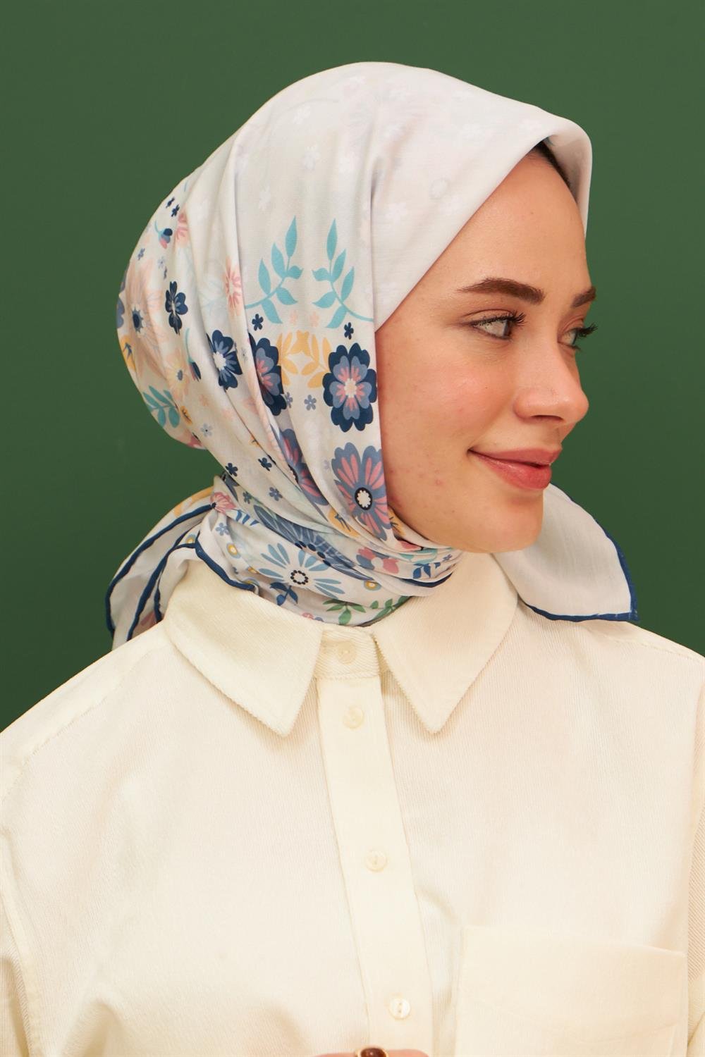 Pamuk Eşarp - İpekhan Kalmia Modeli  - SEIHE1105-01