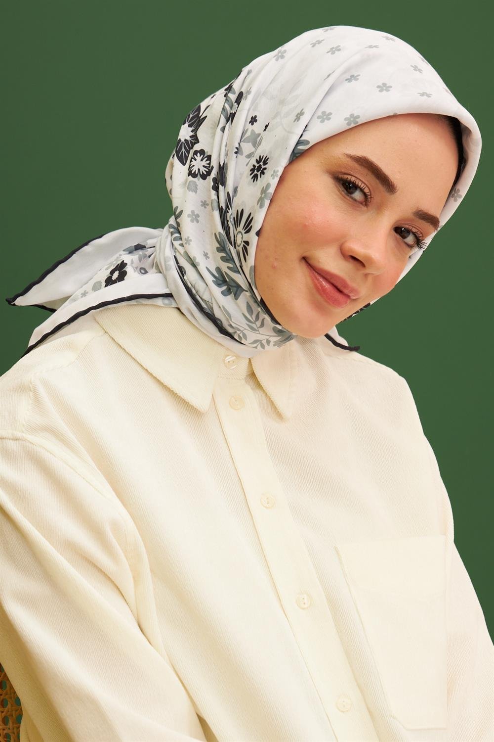 Pamuk Eşarp - İpekhan Kalmia Modeli  - SEIHE1105-05