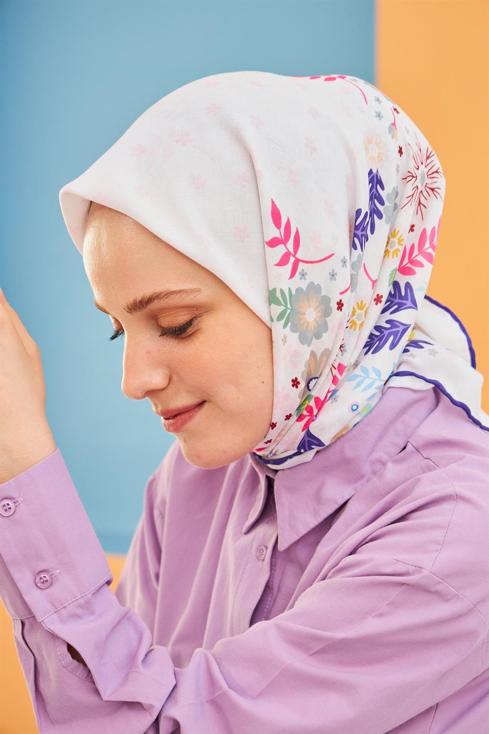 Pamuk Eşarp - İpekhan Kalmia Modeli  - SEIHE1105-13