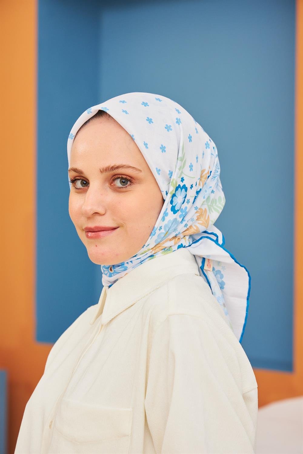 Pamuk Eşarp - İpekhan Kalmia Modeli  - SEIHE1105-08