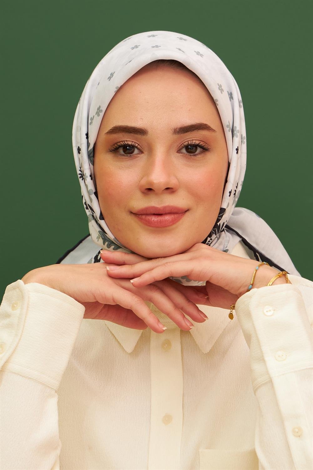 Pamuk Eşarp - İpekhan Kalmia Modeli  - SEIHE1105-05