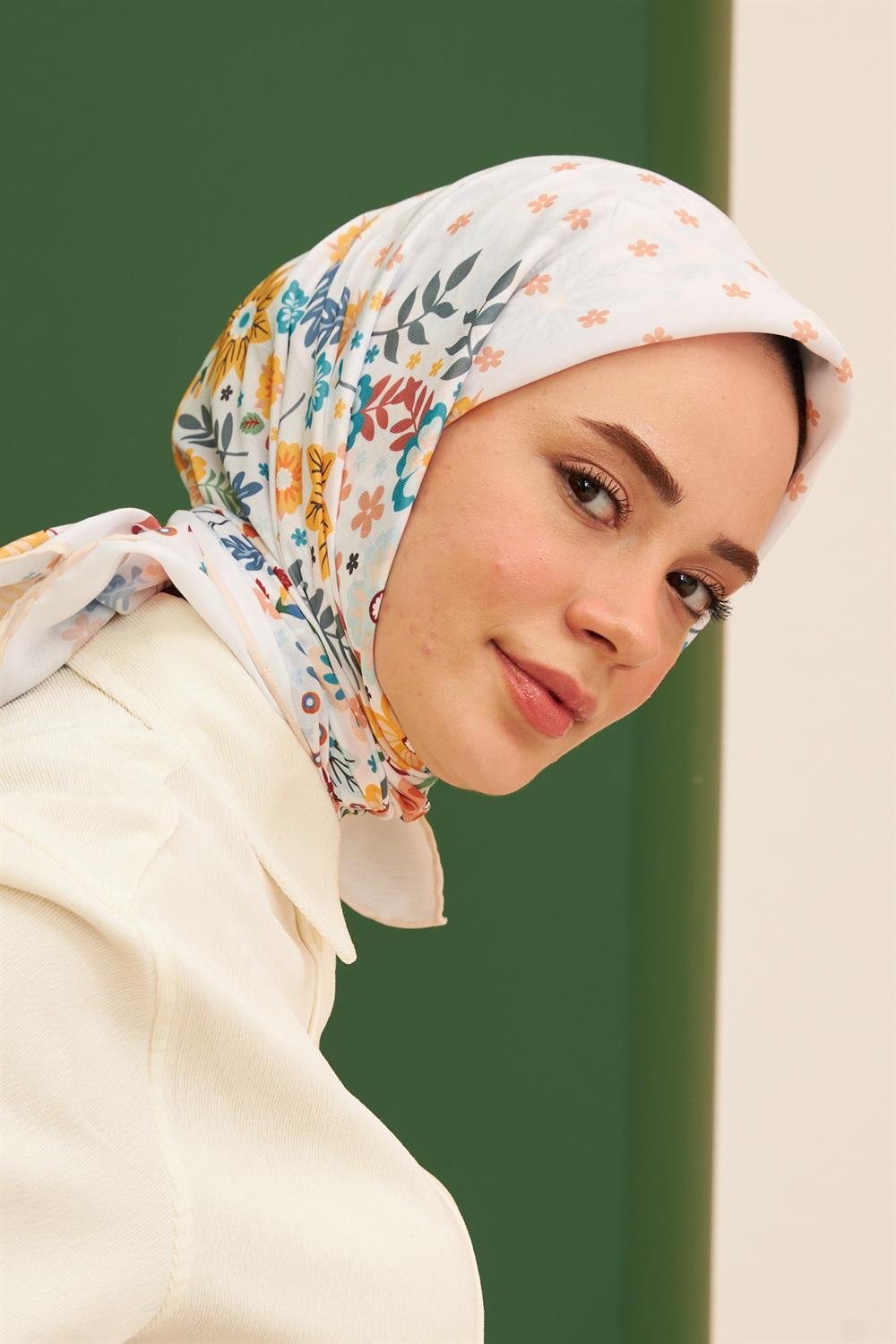 Pamuk Eşarp - İpekhan Kalmia Modeli  - SEIHE1105-04