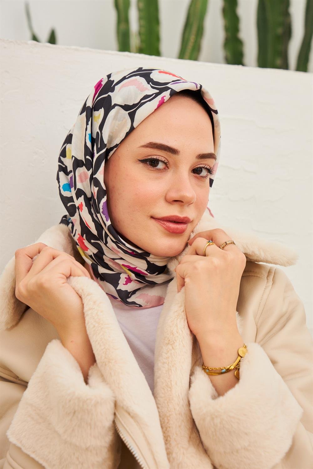 Pamuk Eşarp - İpekhan Lupin Modeli  - SEIHE1110-15