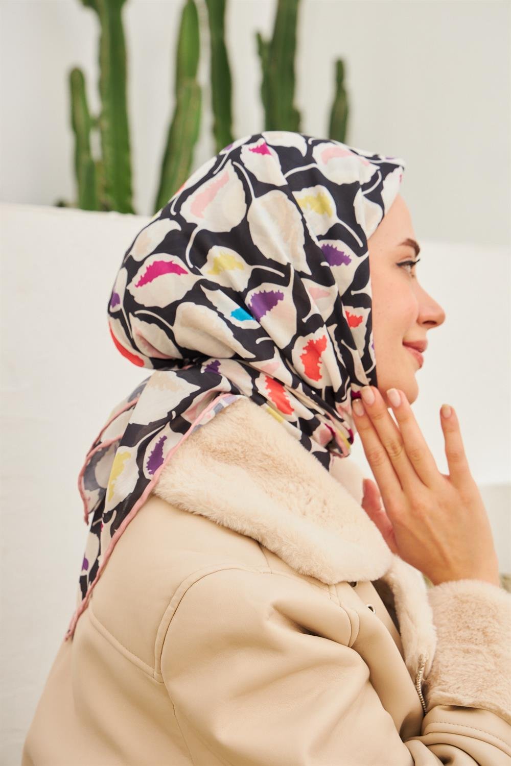 Pamuk Eşarp - İpekhan Lupin Modeli  - SEIHE1110-15