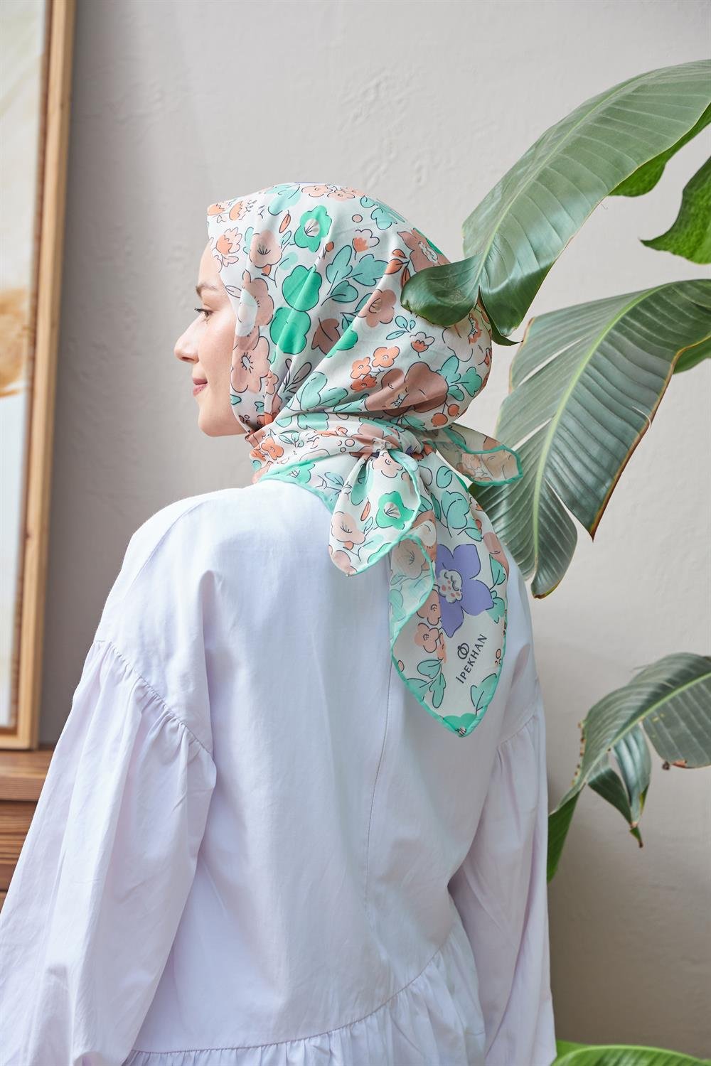 Pamuk Eşarp - İpekhan Nergis Modeli  - SEIHE1092-05