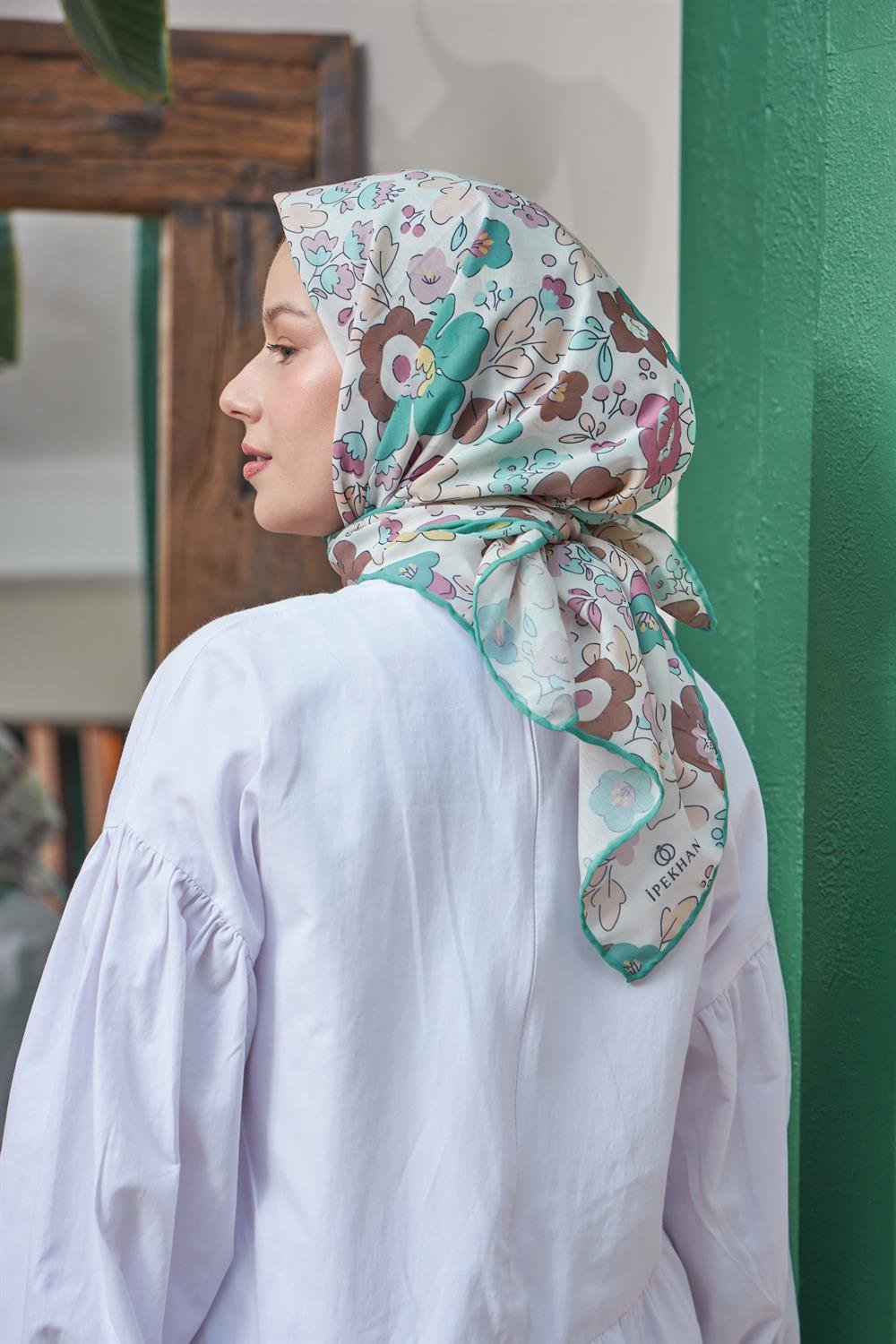 Pamuk Eşarp - İpekhan Nergis Modeli  - SEIHE1092-09