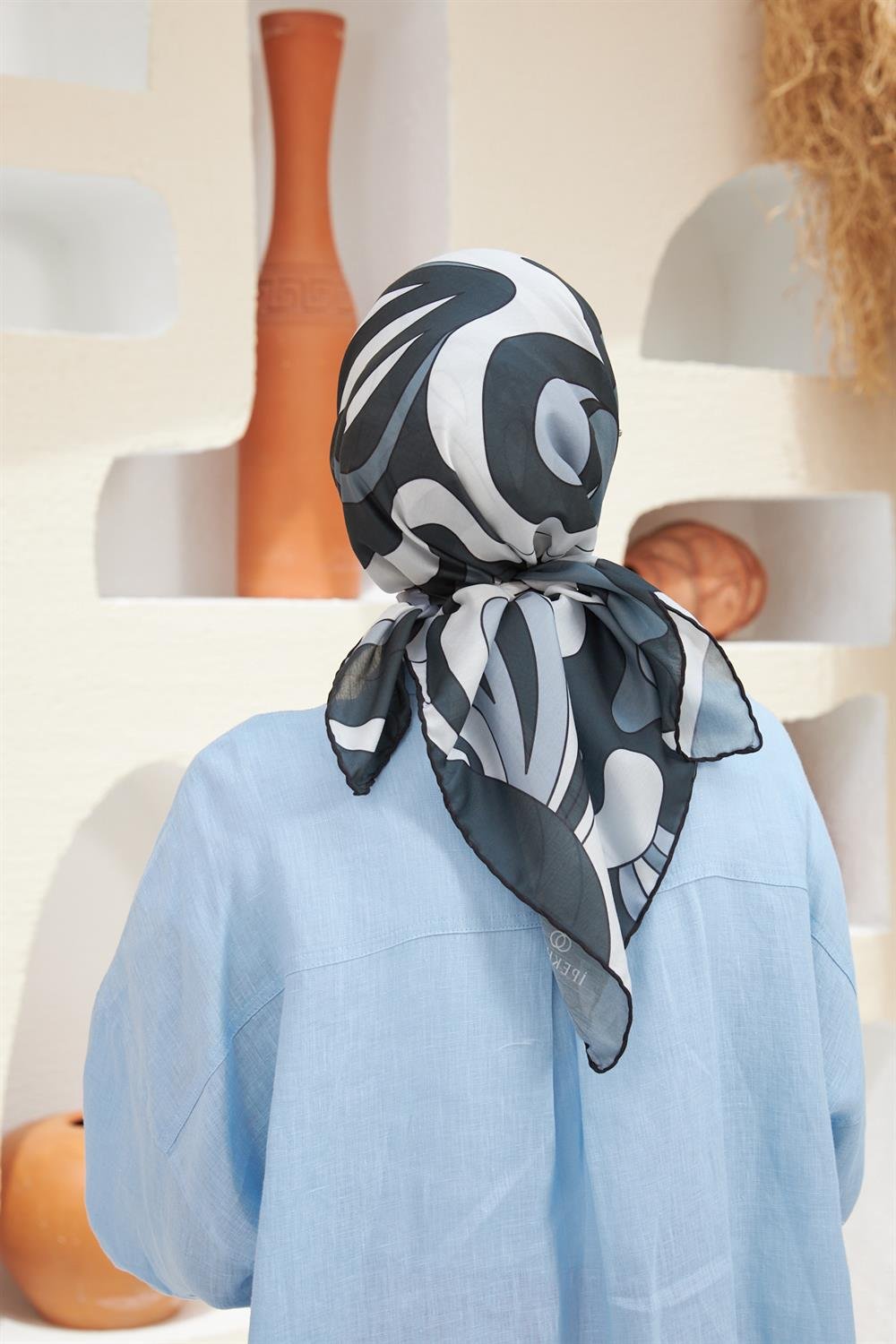 Pamuk Eşarp - İpekhan Yeni Twist Modeli  - SEIHE1133-11