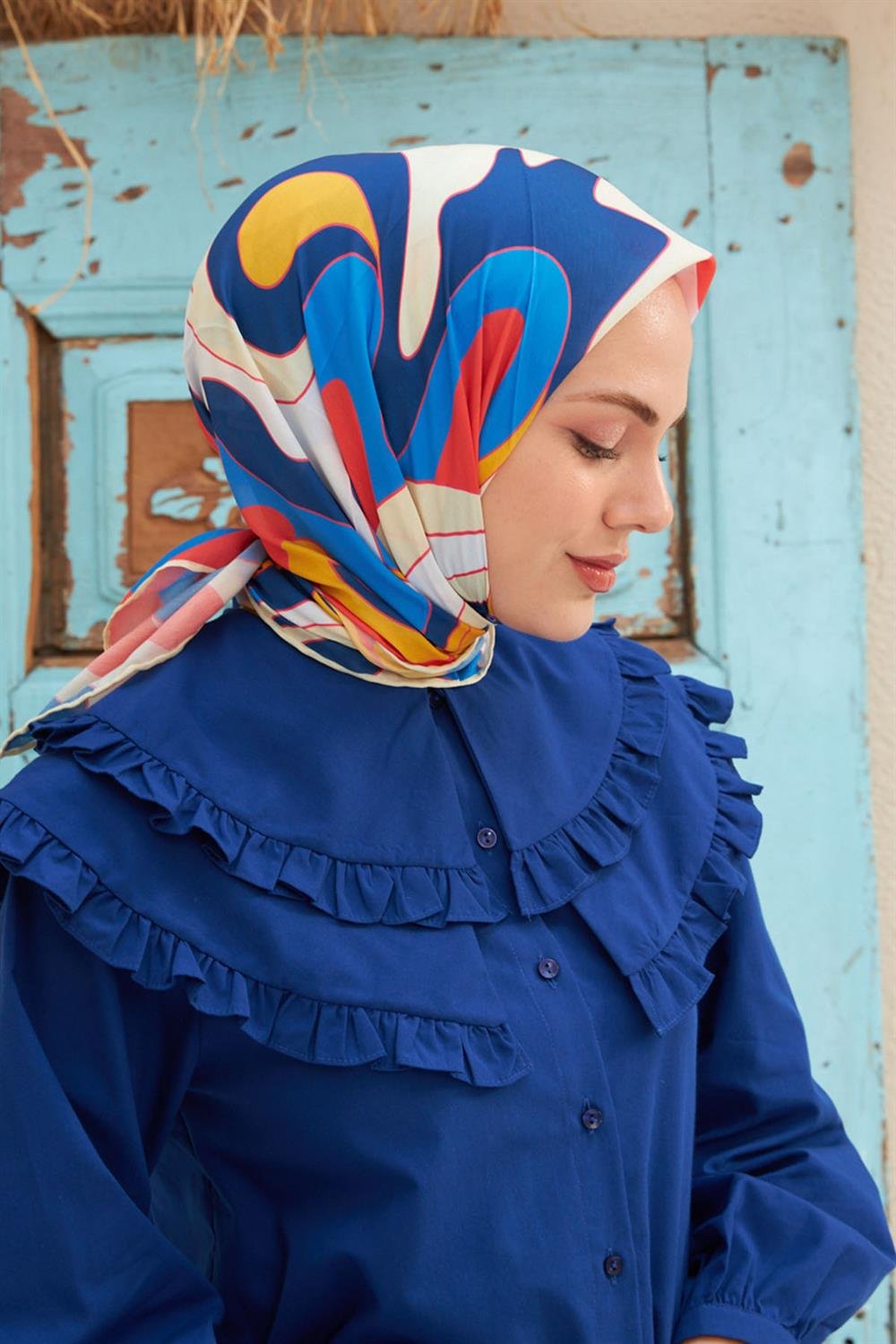 Pamuk Eşarp - İpekhan Yeni Twist Modeli  - SEIHE1133-04