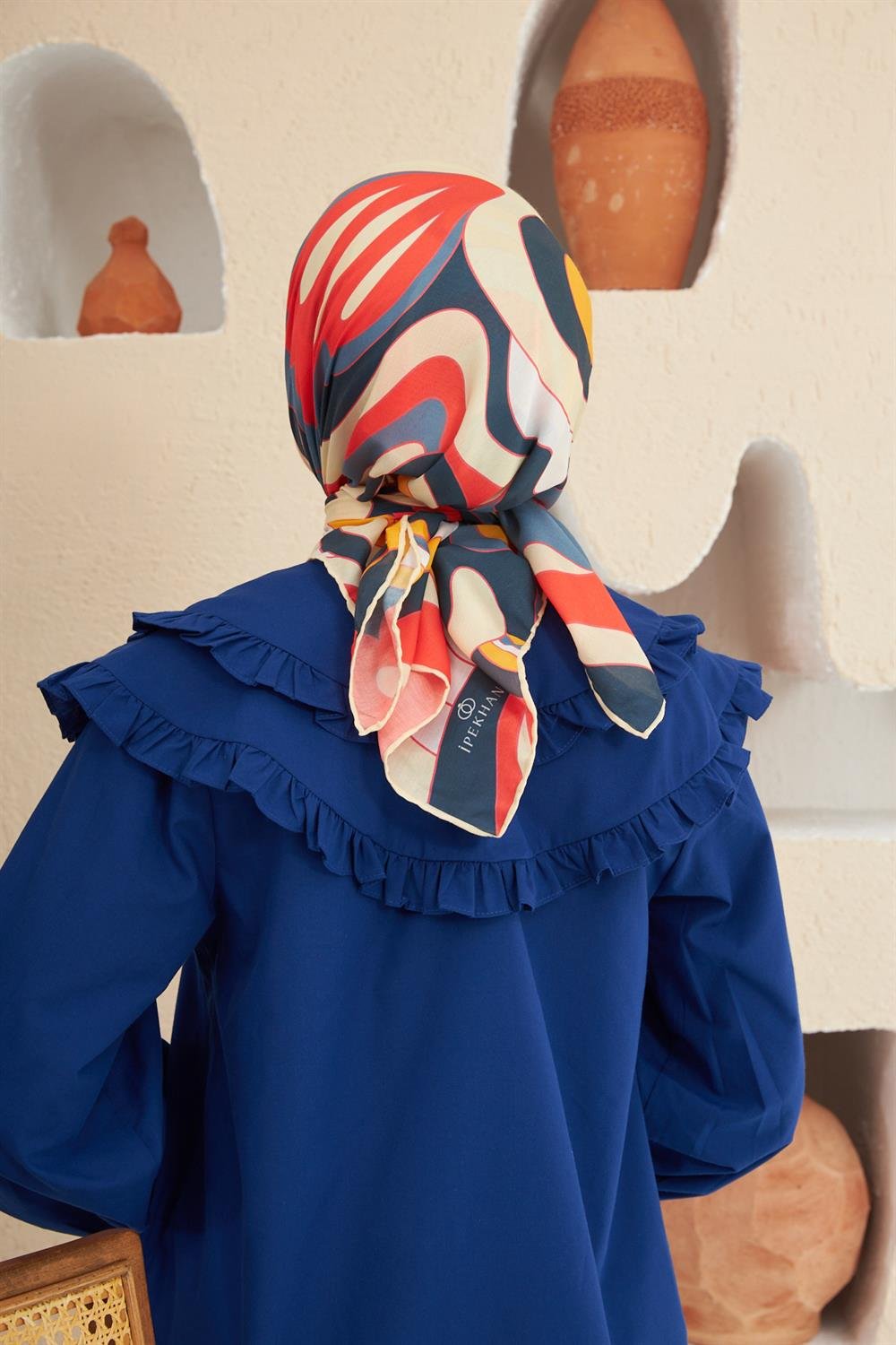 Pamuk Eşarp - İpekhan Yeni Twist Modeli  - SEIHE1133-09