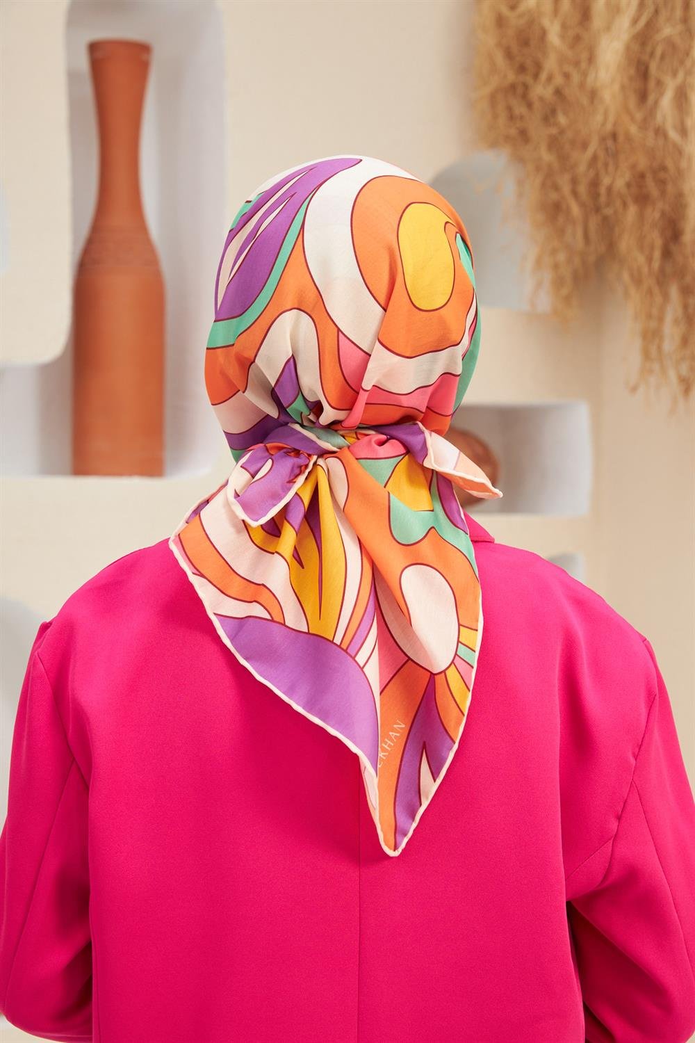 Pamuk Eşarp - İpekhan Yeni Twist Modeli  - SEIHE1133-03