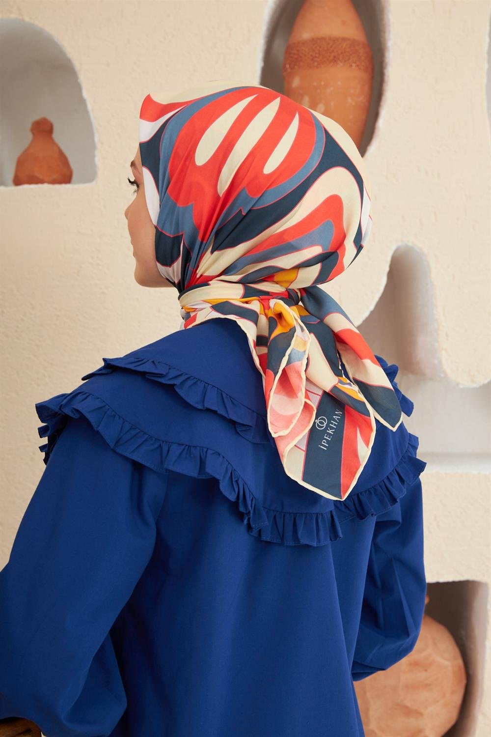 Pamuk Eşarp - İpekhan Yeni Twist Modeli  - SEIHE1133-09