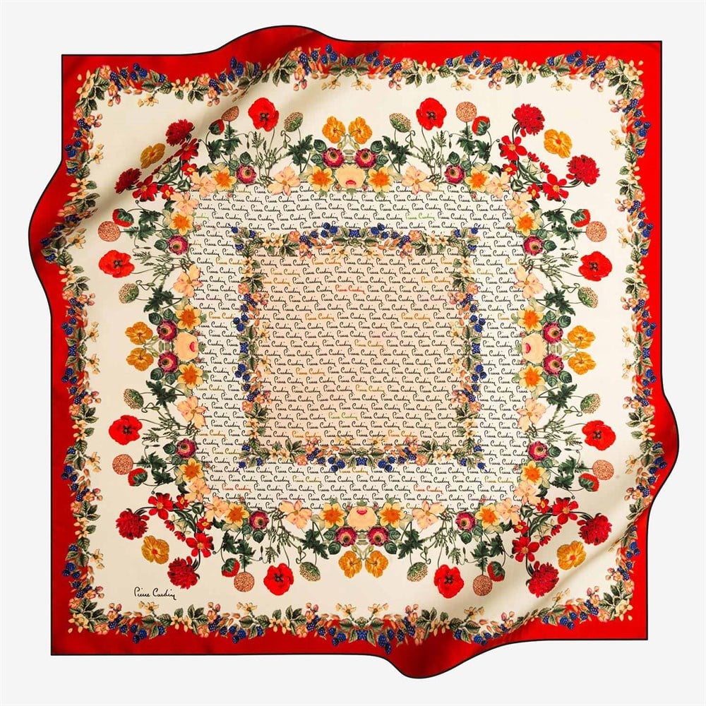 Pierre Cardin İpek Eşarp - 2019 İlkbahar-Yaz - 7777438-911 - Tivil