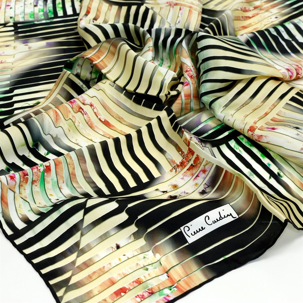 Pierre Cardin İpek Eşarp - 2019 İlkbahar-Yaz  - 7839438-911 - Tivil