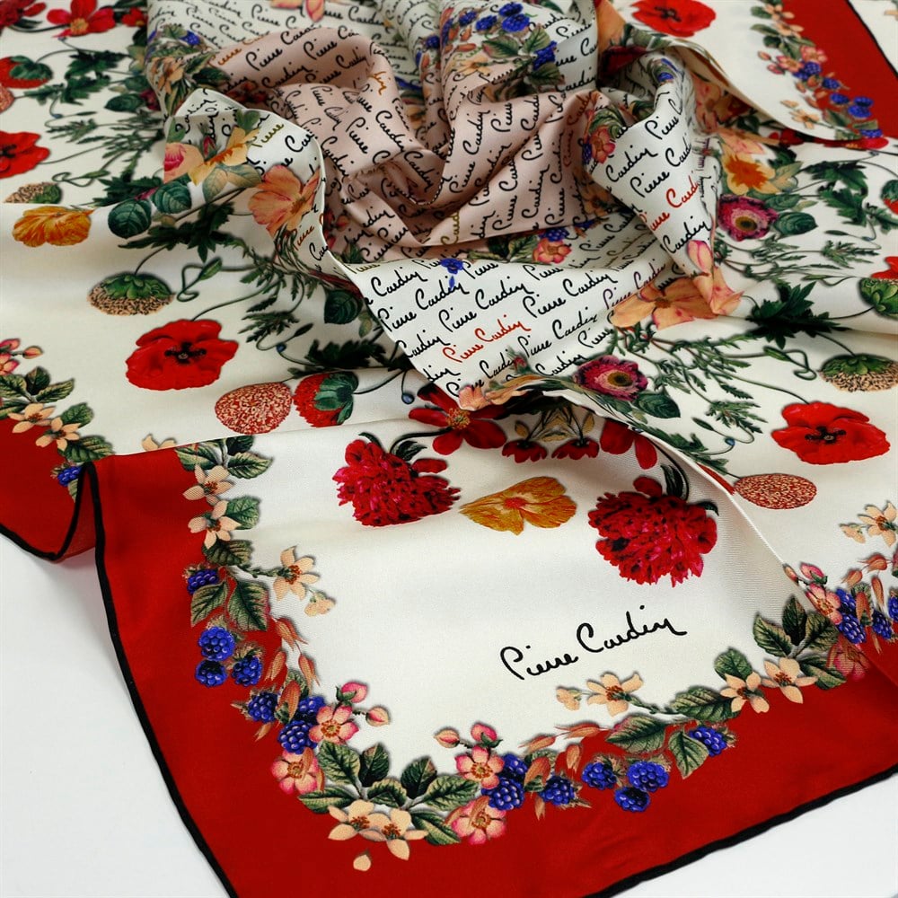 Pierre Cardin İpek Eşarp - 2019 İlkbahar-Yaz - 7777438-911 - Tivil