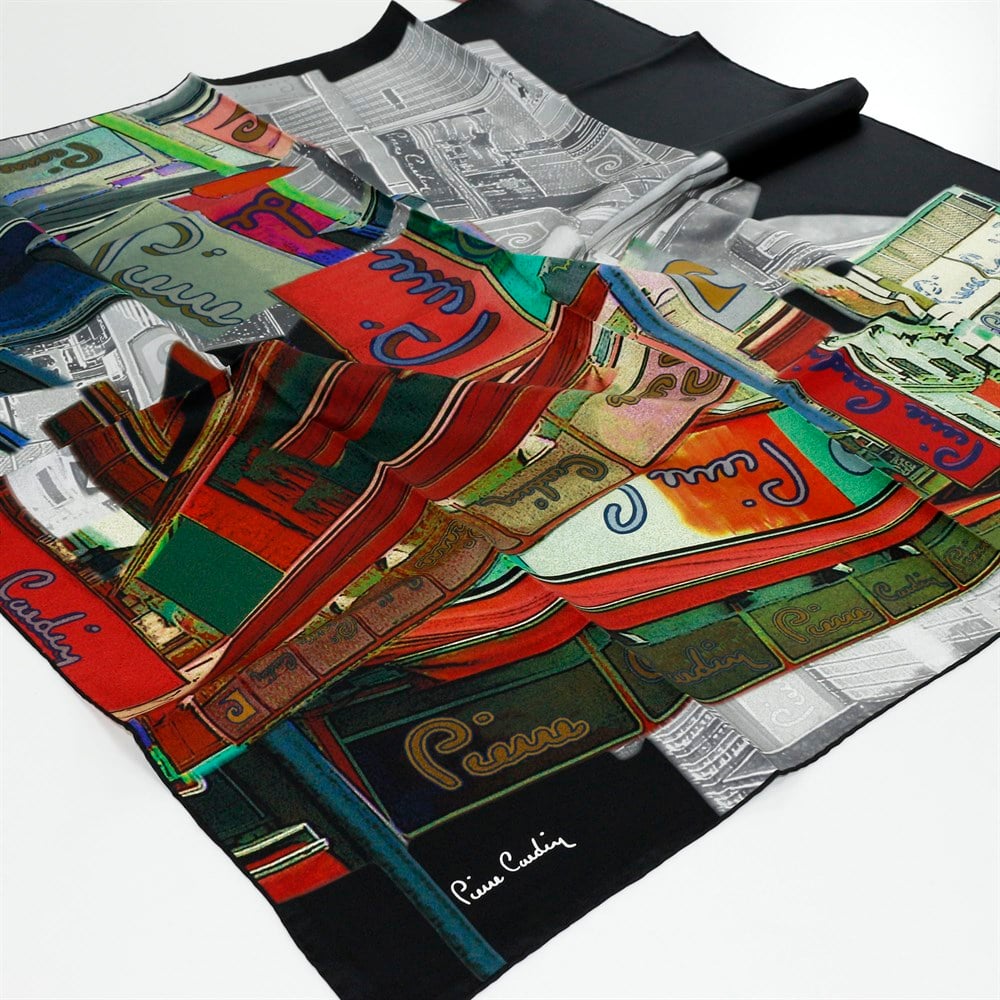 Pierre Cardin İpek Eşarp - 2021 İlkbahar-Yaz - 8221438-913 - Tivil